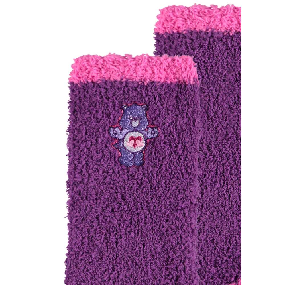 Care Bears - Harmony Bear Fluffy Socken - Lila/Rosa